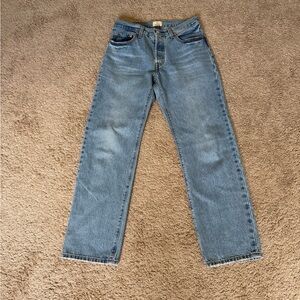 Levi's Classic Light Blue Straight-Leg Jeans (W27 L30)